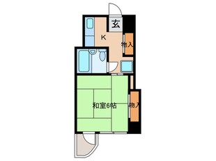 ﾁｻﾝﾏﾝｼｮﾝ丸の内第3(1207)の物件間取画像